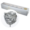 Ruža preparovaná 6,5cm SILVER /ks - bal. 6 ks