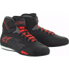 Turistické motocyklové topánky SEKTOR ALPINESTARS farba čierna/červená 8,5