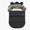 NEW BABY Luxusný zimný fusak s kapucňou s uškami Alex Wool black 49x95 čierna