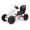 MILLY MALLY Detská šliapacia motokára Go-kart Abarth biela 113x73x58 biela