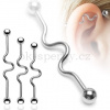 Piercing do ucha z chirurgické oceli BSP8 (Piercing do ucha BSP8)