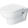 Závesné WC set DURAVIT DuraStyle otvorený splachovací kruh biela vč. WC dosky 45620900