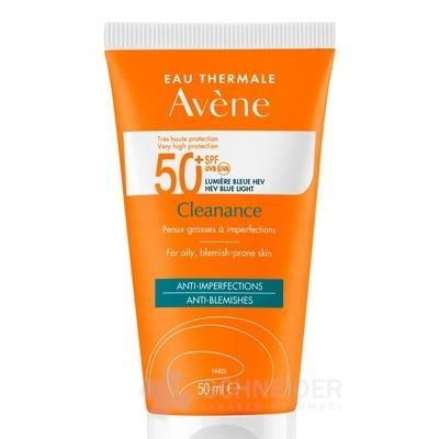 AVENE Cleanance SPF50+ ANTI-BLEMISHES slnečná ochrana, citlivá pokožka so sklonom k akné 1x50 ml