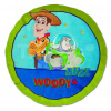 Ilanit plyšový vankúš Wd Toy Story 3 okrúhly 13894 modro-zelený