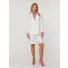 Dámsky elegantný biely komplet so šortkami 17253