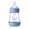 Chicco Fľaša dojčenská Perfect5 silikón 150 ml Chlapec