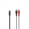 Hama audio redukcia jack zásuvka na 2 cinch vidlice, 10 cm 85444290