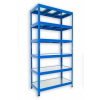 Kovový regál do dielne Biedrax 45 x 90 x 180 cm, modrý - 6 políc pozink