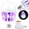 UV ŽIAROVKA PROTI KOMÁROM MUCHY INSEKTICÍDNA LAMPA 15W ADAPTÉR S VYPÍNAČOM E27