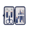 Sada na manikúru aj pedikúru 9 ks v modrom puzdre