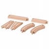 Sada 10 koľají Ikea Lillabo drevená