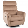 SIGNAL MEBLE Relaxačné kreslo ARGOS VELVET, béžová bluvel 28