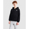 Nike S Kapucňou K Nsw Club Flc Hd Fz Ls Lbr Fd3004-014 Čierna 12-13YRS