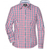 James&Nicholson Dámska kockovaná košeľa JN616 Navy L