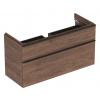 GEBERIT SMYLE SQUARE 118,4 x 47 x 61,7cm skrinka pod umývadlo so zásuvkami, orech hickory, 500.355.JR.1
