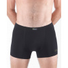 EcoBamboo Bambusové boxerky s kratšou nohavičkou a potlačou 73129P - Čierna M/L