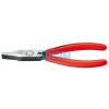 KNIPEX 20 01 180 Ploché kliešte, plastové návleky, fosfátované na čierno 180 mm