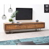 TV stolík Stonegrace 200 cm prírodná akácia 3D 4 dvierka
