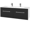 Dreja Umývadlová skrinka ASTON SZZ2 120 - N01 Biela lesk / Úchytka T03 / N03 Graphite