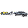 Auto Bruder 2504 Terénne auto RAM so závodom a figúrkou