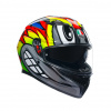 Prilba AGV K3 BIRDY 2.0 Grey Yellow Red Veľkosť: XS (53-54 cm)