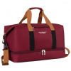Cestovná taška Peterson PTN 23145 bordovej farby 47 x 30 x 27 cm