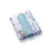 BABYONO Plienky bambusové 3 ks Blue Variant: BABYONO Plienky bambusové 3 ks Blue, 70x70 cm