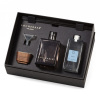 Darčeková sada GIFT BOX 500 ml LINEN BUDS: aróma difuzér 500 ml, náplň 500 ml, tyčinky, lievik a viečko z orechového dreva