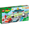 LEGO 10947 DUPLO Závodné autíčka Autá, hračky pre batoľatá, detské hračky od 2 rokov
