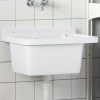 zahrada-XL Umývadlo na montáž na stenu biele 50x35x24 cm živica 4002794