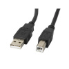 Lanberg CA-USBA-11CC-0030-BK USB kábel USB 2.0 3 m USB B Čierna