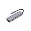 Canyon DS-18, USB-C Hub, 5 portov, 1x USB-C 5V DC nabíjanie, 2x USB-C, 10Gbps, 2xUSB 3.2 port, kompaktný CNS-TDS18