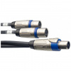 Stagg XYC1-SF2SM25C, reproduktorový rozbočovací kabel 4x 2,5 mm, 1 m