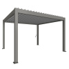 Biohort Pergola 4 x 3,5 kremeňovo sivá / strieborná 404,5 x 367,5 cm