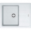 Franke Basis BFG 611-62 Granitový drez s odkapávačom, obojstranný, 62x50cm, biely led, 114.0285.103