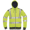 CERVA KNOXFIELD HVPS / HI-VIS celoprepínací mikina s kapucňou - žltá L
