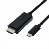 Kábel USB 3.1 Typ C na HDMI M/M 3m, gen.2, 4K@60Hz, čierny