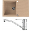 Set Alveus (dřez Cadit 20 Beige 55 + baterie Ruta Chrom) SETA20016