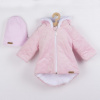 Nicol zimný dojčenký kabátik s čiapočkou kids Winter ružový