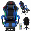 Kancelárska herná stolička Hráčska stolička Xgaming - ružovo biela LED RGB