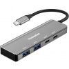 PremiumCord 5G SuperSpeed Hub USB-C na 2x USB 3.2 C +2x USB 3.2 A, Aluminum ku31hub11