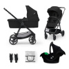 Kinderkraft 3in1 NEWLY classic black + MINK PRO 2023