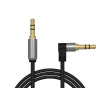 BLOW Prepojovací kábel Jack 3,5mm 1m uhol METAL AUX