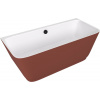 Polysan Volně stojící vana Skylla 169x75 cm litý mramor levá i pravá bílá/hnědá 72430.72