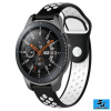 Silikónový remienok (šírka 22mm) – čierno-biela – Huawei Watch GT / GT2 / Samsung Watch 46mm / Gear S3 / Vivoactive 4