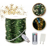 Vianočné osvetlenie na stromček 1000 LED Teplá Biela 100m Drôtik Cievka USB