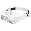 Náhlavná lupa so zväčšovacími sklami, 1.5X/8X/11X, MAGNIFIER MG81007(RD)