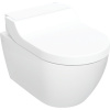 GEBERIT AquaClean Tuma Comfort závesný elektronický bidet s keramikou, Rimfree, 360 x 553 mm, biela/kryt biele sklo, s povrchom KeraTect, 146.290.SI.1
