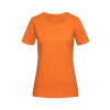 Dámske tričko STEDMAN Lux Fitted - Crew neck, oranžová, XS