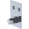 STEINBERG 390 termostatická batéria pod omietku, s funkciou pushtronic, pre 2 výstupy, chróm, 39042213